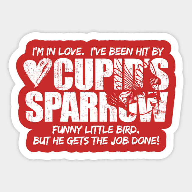 Cupid's Sparrow Series Sticker by kramericaindustees